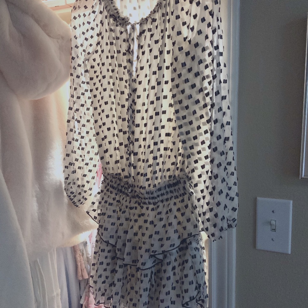 SOLD🤍LoveShackFancy Dot Fil Coupe Popover Dress